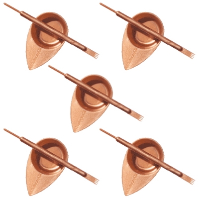 Set auriu pentru amestec vopsea - RefectoCil 5 cu 5 buc Set auriu pentru amestec vopsea - RefectoCil 5 cu 5 buc