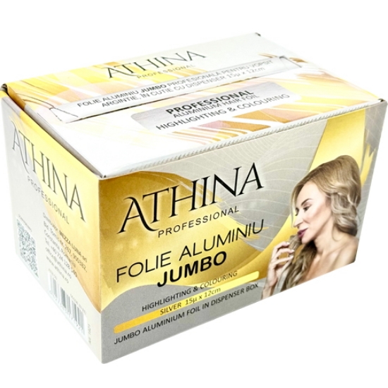 Imagine Folie aluminiu JUMBO vopsit suvite 12cm x 250metri cu cutter - ATHINA 