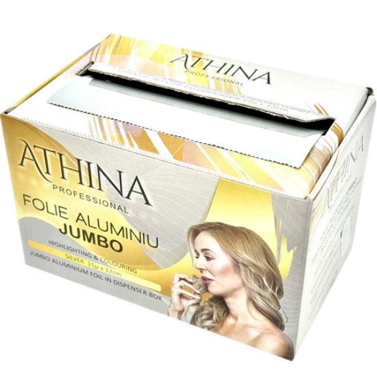 Imagine Folie aluminiu JUMBO vopsit suvite 12cm x 250metri cu cutter - ATHINA 