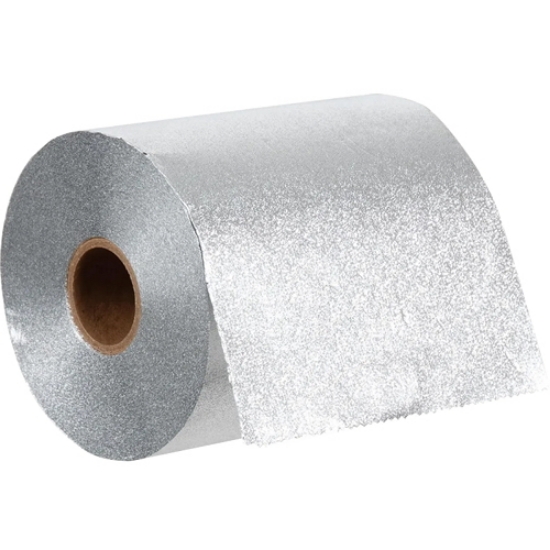 Imagine Folie aluminiu Embosata 12,7cm x 100metri ARGINTIE cu cutter - ATHINA