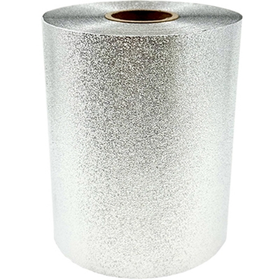 Folie aluminiu Embosata 12,7cm x 100metri ARGINTIE cu cutter - ATHINA