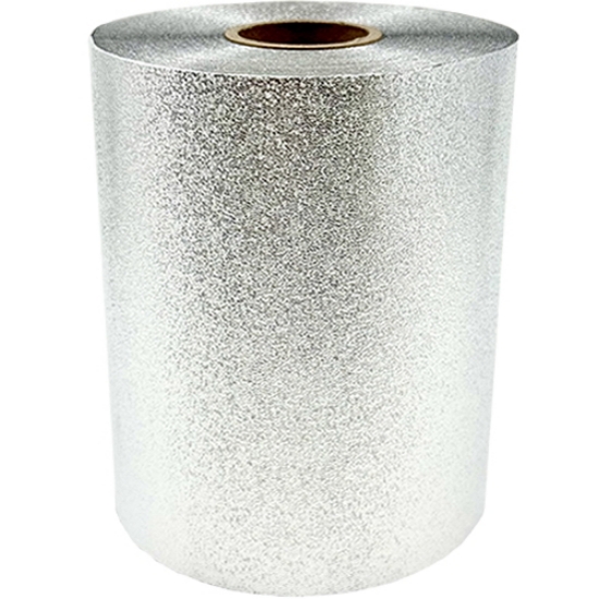 Imagine Folie aluminiu Embosata 12,7cm x 100metri ARGINTIE cu cutter - ATHINA