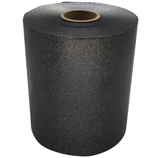 Imagine Folie aluminiu Embosata 12,7cm x 100metri NEAGRA cu cutter - ATHINA