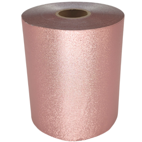 Imagine Folie aluminiu Embosata 12,7cm x 100metri ROZ cu cutter - ATHINA