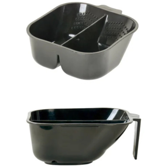 Imagine Bol profesional dublu pentru vopsit 300 ml+300 ml - Black